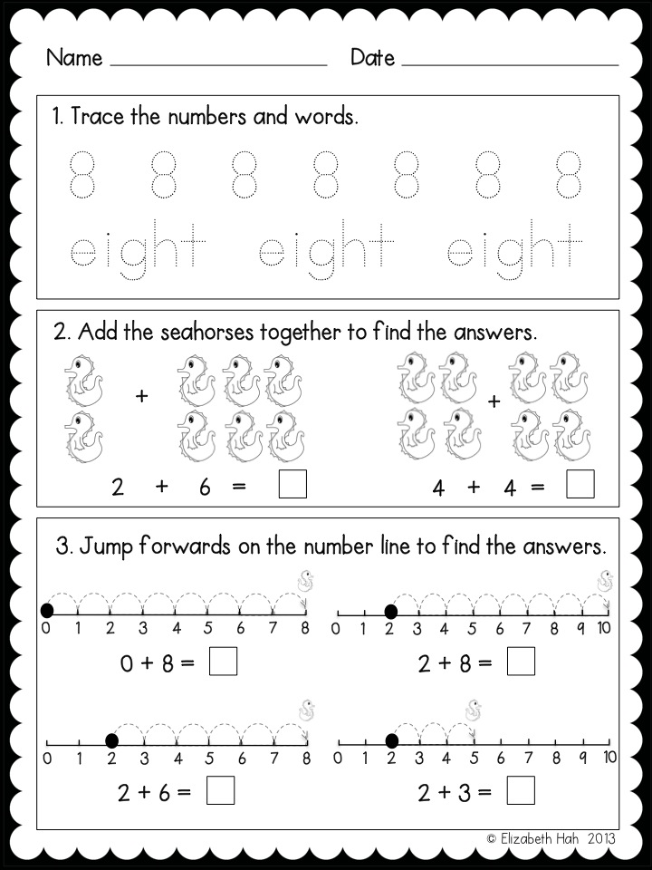 saying welcome 0 10 math printables lizs early learning spot