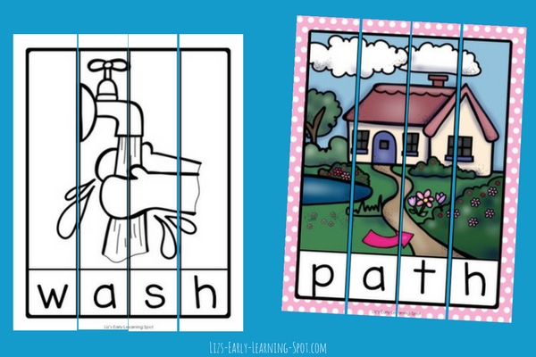 12 Digraph Puzzles: Words Ending in Sh, Th and Ch | Liz's ...