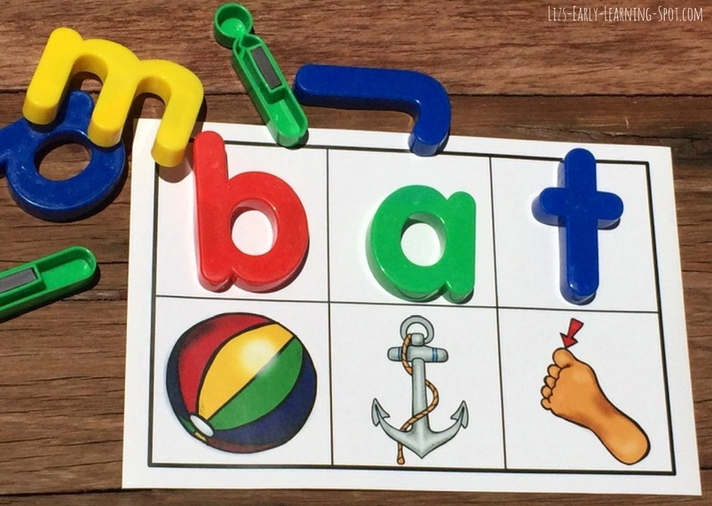 Magnetic Letters: from Beginning Sounds to CVC Words | Liz's Early